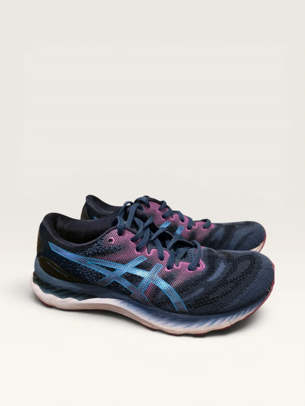 ASICS GEL-Nimbus 23 Women’s Size 7 Running Shoes – Digital Aqua/Plum – Max...